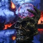 Lampe Plasma Crâne et Visage Halloween - Lampe Plasma