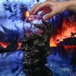 Lampe Plasma Crâne et Visage Halloween - Lampe Plasma