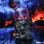 Lampe Plasma Crâne et Visage Halloween - Lampe Plasma