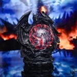 lampe plasma dragon pour halloween amusant deux tetes 619 1