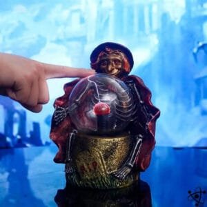 Lampe Plasma Magicien Fou pour Halloween - Lampe Plasma