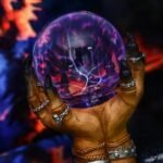 lampe plasma main de sorciere pour halloween 200 1
