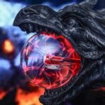 lampe plasma tete de dragon halloween 302 1