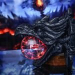 lampe plasma tete de dragon halloween 957 1