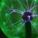 Lampe Plasma Verte Sensible au Toucher Diamètre Sphère