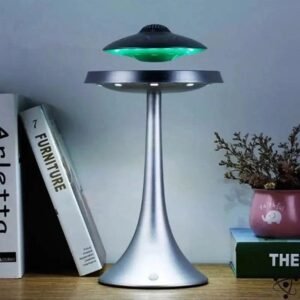 lampe soucoupe volante avec eclairage doux argent magnetique 124 1