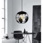 lustre spherique metal design industriel 442 1