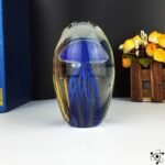 Méduse Cristallisée en Cristal Transparent œuvre D’art