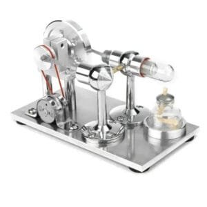 Moteur Stirling à Bougie avec Verre Pyrex - Moteur stirling