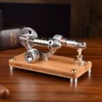 moteur stirling en bois precision industrielle esthetique naturelle 212 1