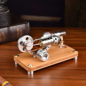 Moteur Stirling en Bois Précision Industrielle Esthétique Naturelle - Moteur stirling