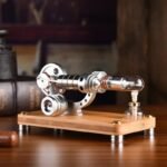 moteur stirling en bois precision industrielle esthetique naturelle 985 1