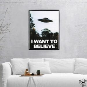 Peinture Ovni X-files le Moyen Idéal pour Décorer - Affiche