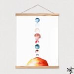 poster aquarelle planetes du systeme solaire affiche 697 1