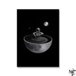 poster astronaute dans la lune pour decorer votre interieur 30cm x 971 1