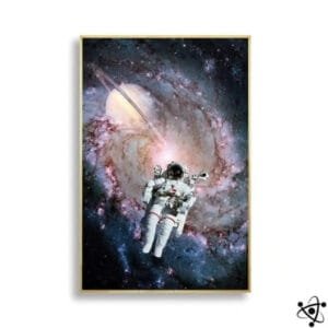Poster Astronaute Galaxie pour Décoration Créative 2 Poster Astronaute Galaxie Déco Science