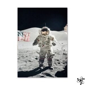 poster astronaute gene cernan apollo 17 historique unique 30cm x 40cm 796 1