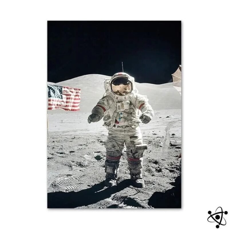 poster astronaute gene cernan apollo 17 historique unique 30cm x 40cm 796 1