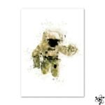 poster astronaute lune 60cm x 80cm design unique 30cm 40cm affiche 705 1