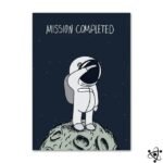Poster Astronaute Mission Accomplie pour Enfant