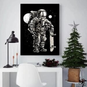 poster astronaute skater pour decor original affiche 572 1