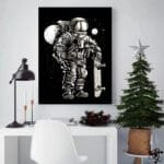 Poster Astronaute Skater pour Décor Original - Affiche