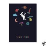 poster astronaute space pour une decoration spatiale moderne 30cm x 275 1