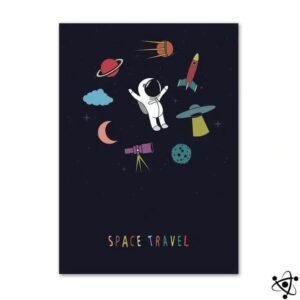 poster astronaute space pour une decoration spatiale moderne 30cm x 275 1