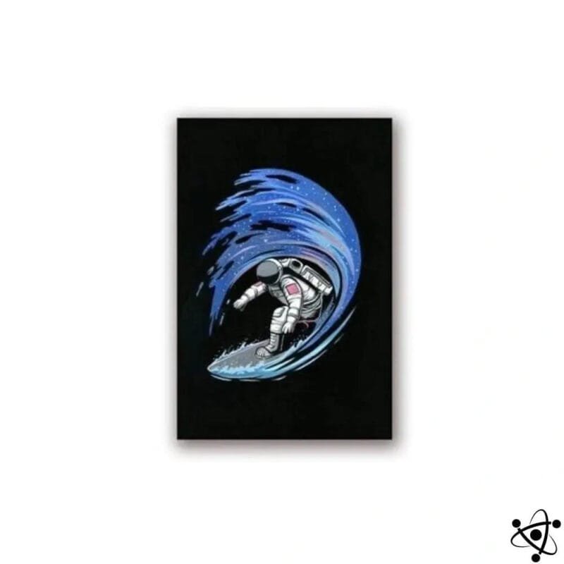 Poster Astronaute Surfer des Étoiles Déco Science