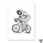 Poster Astronaute Tour pour Décoration Intérieure