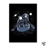 poster astronautes elegant pour votre decor 20cm x 25cm affiche 374 1