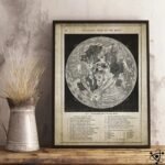 poster carte de la lune et ses caracteristiques topographiques 30cm 589 1