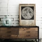 poster carte de la lune et ses caracteristiques topographiques affiche 438 1