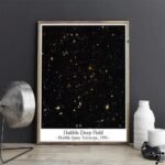 poster champ profond dhubble elegance astronomique 30cm x 40cm 248 1