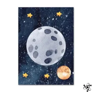 Poster de Lune pour Enfants Aventures Extraordinaires 1 Poster de Lune pour Enfant Déco Science