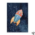 poster decoratif fusee pour chambre enfant 30cm x 40cm affiche 514 1