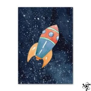 poster decoratif fusee pour chambre enfant 30cm x 40cm affiche 514 1