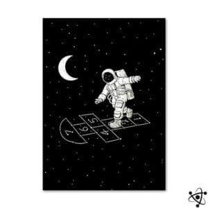 Poster Distraction Spatiale Déco Science