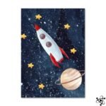 poster enfant petite fusee pour decoration 30cm x 40cm affiche 140 1