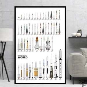poster fusee du monde pour passionnes despace 30cm x 42cm affiche 624 1