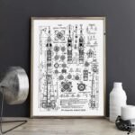 poster fusee soyouz pour decoration murale coloree 21cm x 30cm 419 1