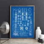 poster fusee soyouz pour decoration murale coloree 21cm x 30cm 845 1
