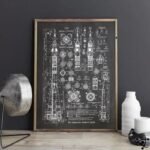 poster fusee soyouz pour decoration murale coloree 21cm x 30cm 905 1