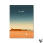 poster illustration planete mars pour decoration murale affiche 866 1
