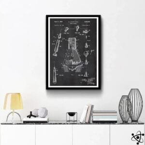 Poster Mission Mercury Lancement et Atterrissage - Affiche