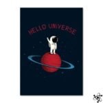 poster mural hello universe pour enfant 30cm x 40cm affiche 421 1