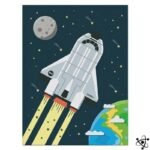 poster navette pour inspirer les petits astronautes 30cm x 40cm 284 1