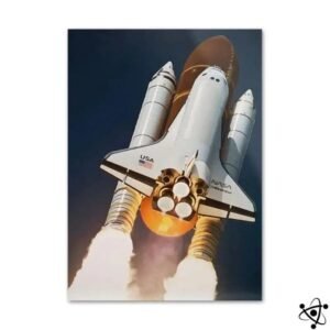 poster navette spatiale endeavour decollage noir et blanc 30cm x 390 1