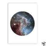 poster nebuleuse tete de singe eclatant 30cm x 40cm affiche 718 1