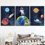 Poster Ovni pour Décoration de Chambre Enfant - Affiche